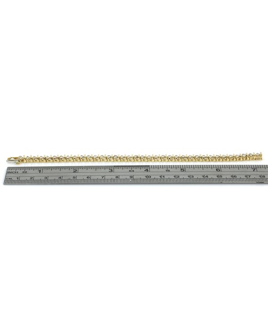 Bar Spaced Diamond Inline Bracelet